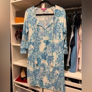 Lilly Pulitzer Azita Tunic Dress in Multi Toile Me About It
